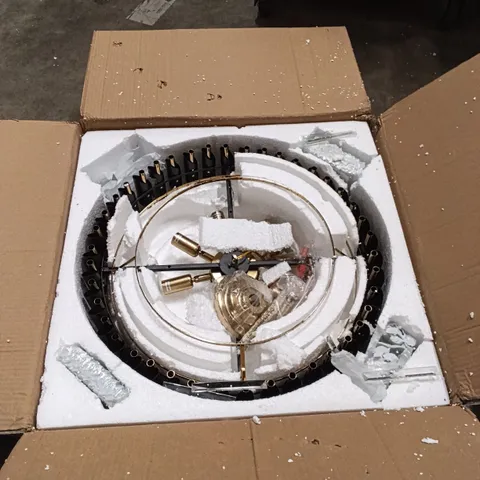 BOXED CRYSTAL CHANDELIER (1 BOX)