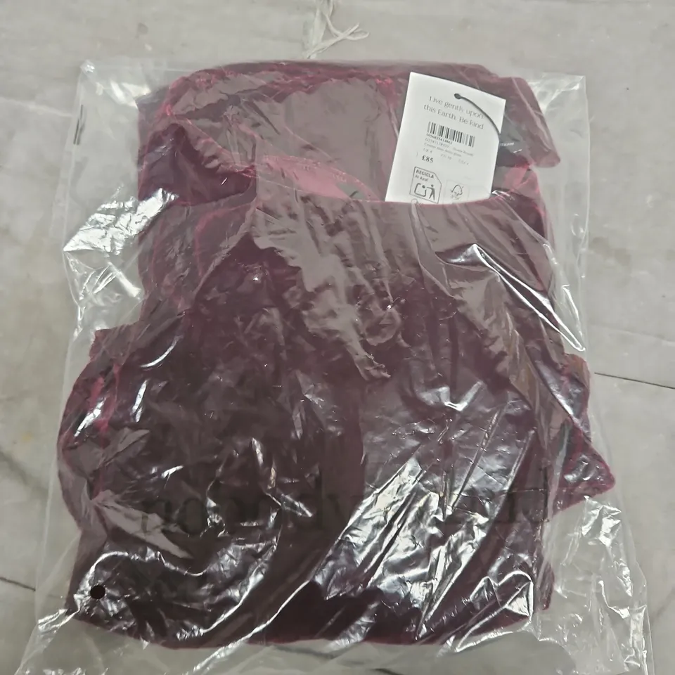 BAGGED NOBODYS CHILD COSMO MINI DRESS PLAIN IN OCCASSION BURGUNDY - UK 8