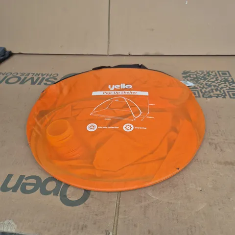 YELLO POP-UP SHELTER – ORANGE CAMPING TENT