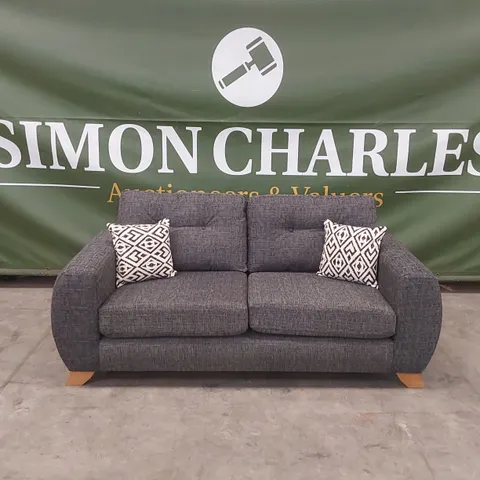 PRENT FABRIC 3 SEATER SOFA - GREY