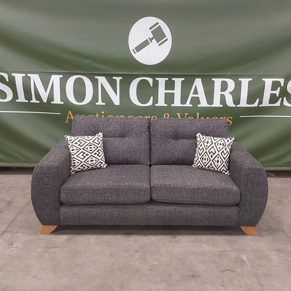 PRENT FABRIC 3 SEATER SOFA - GREY RRP £899