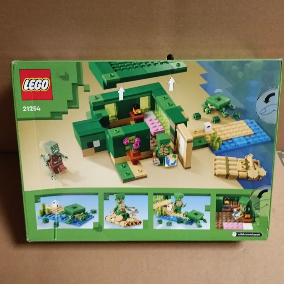 LEGO MINECRAFT TURTLE BEACH HOUSE (21254) – BOXED