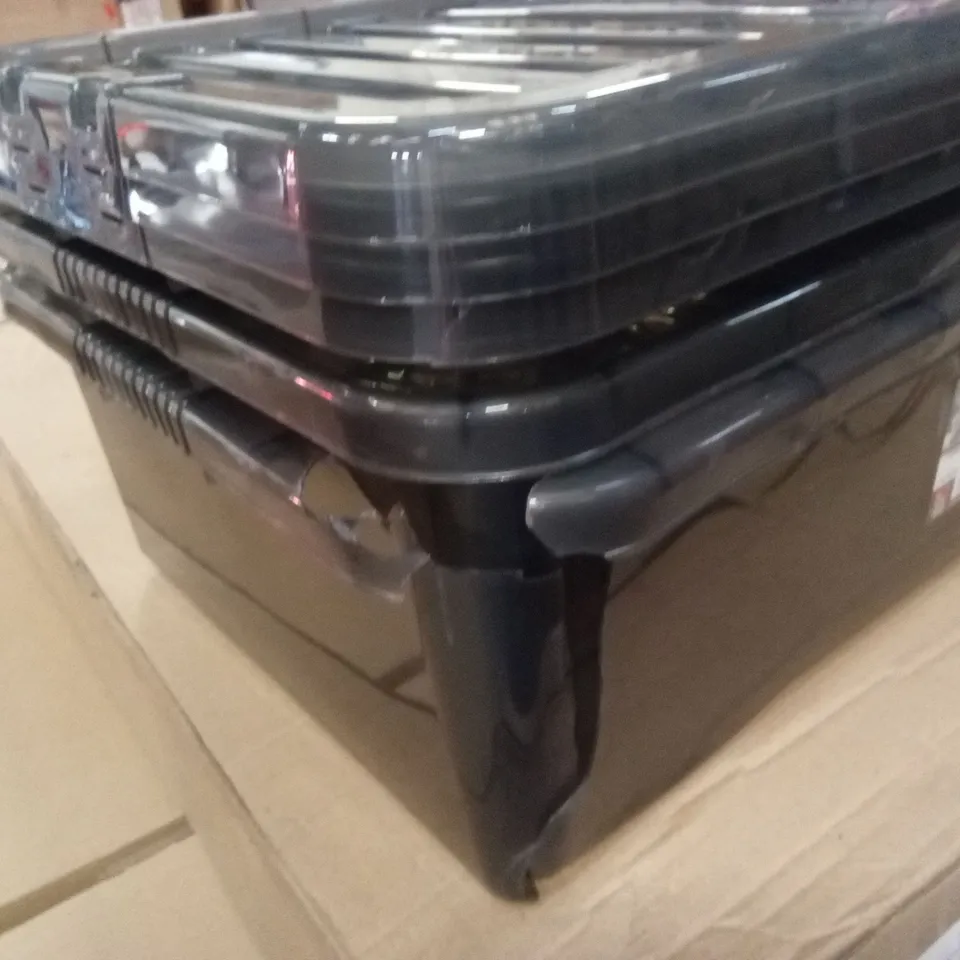 BOXED WHAM CRYSTAL 32L UNDER BED STORAGE BOXES