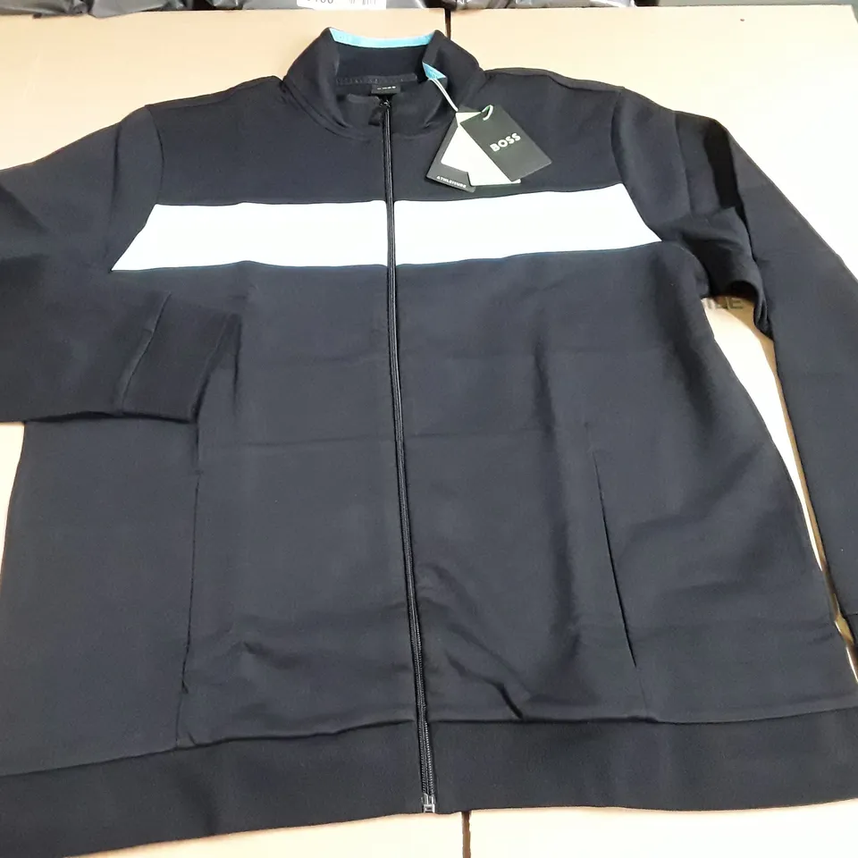 HUGO BOSS ZIP THROUGH ATHLEISURE JACKET - 3XL 