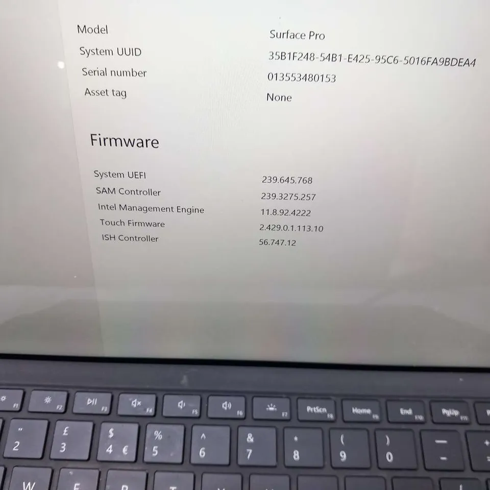 MICROSOFT SURFACE PRO 128GB