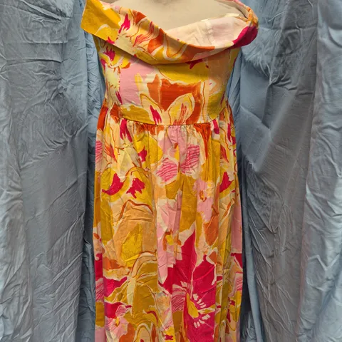 NOBODY'S CHILD FIA MIDI DRESS IN MULTI SIZE UK 12
