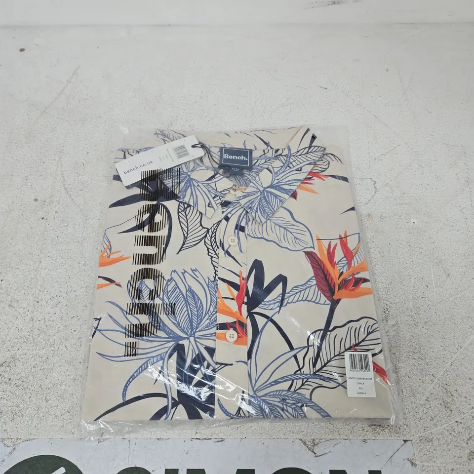 UK XXL BENCH FLORAL PRINT SHIRT – CHALK