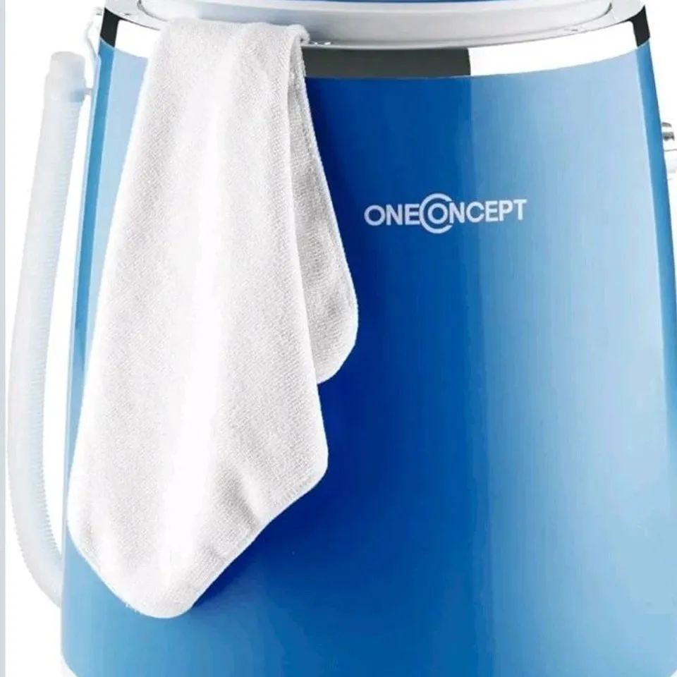 ONECONCEPT WASHING MACHINE MINI SPIN DRYER LAUNDRY CAMPER COMPACT PORTABLE 3.5KG 380W BLUE BOXED