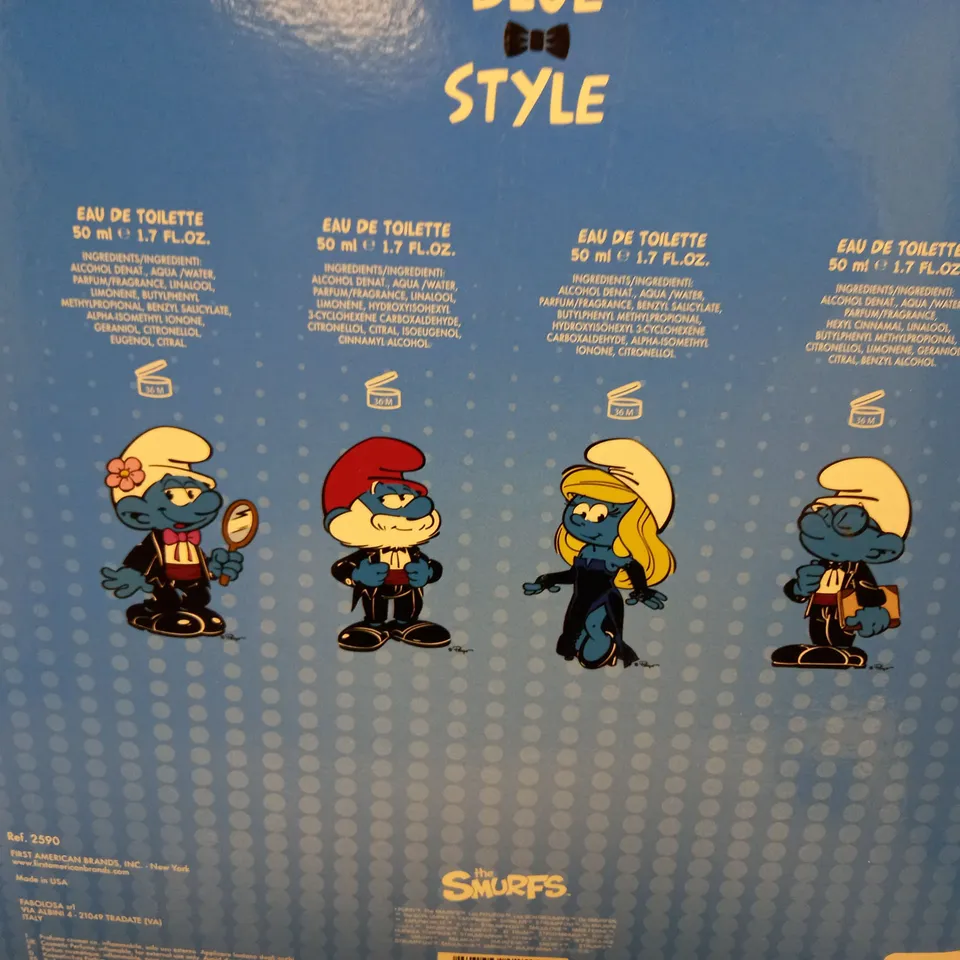 SMURFS BLUE STYLE EDT GIFT SET 