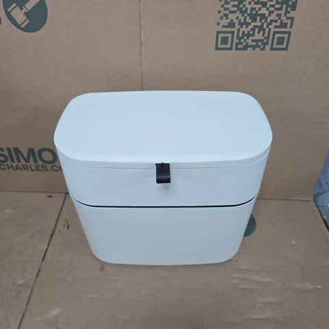 UNBRANDED FOLD OUT LID MINI BIN IN WHITE