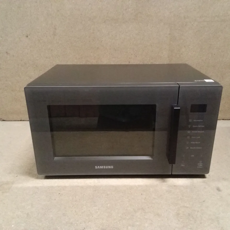 BOXED SAMSUNG MS23T5018AC BESPOKE SOLO MICROWAVE, 800W, 23 LITRE, CHARCOAL