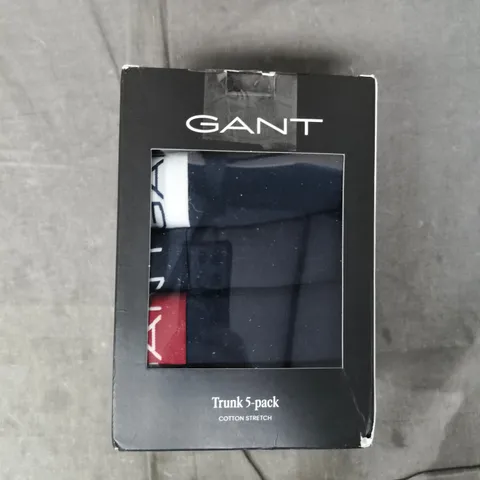 GANT COTTON STRETCH TRUNKS (5-PACK) IN VARIOUS COLOUR SIZE XL