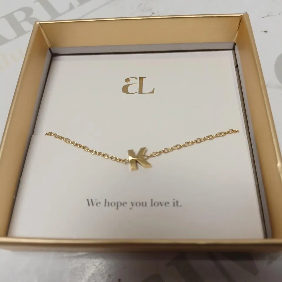 ABBOTT LITTLE LUXE LETTER BRACELET - 'K'