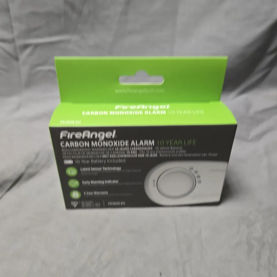 FIREANGEL CARBON MONOXIDE ALARM – BOXED, 8-YEAR BATTERY LIFE
