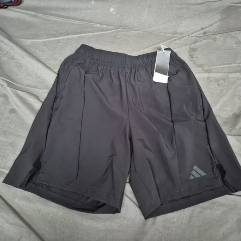 ADIDAS D4T SHORT – BLACK TRAINING SHORTS - UK S 7"