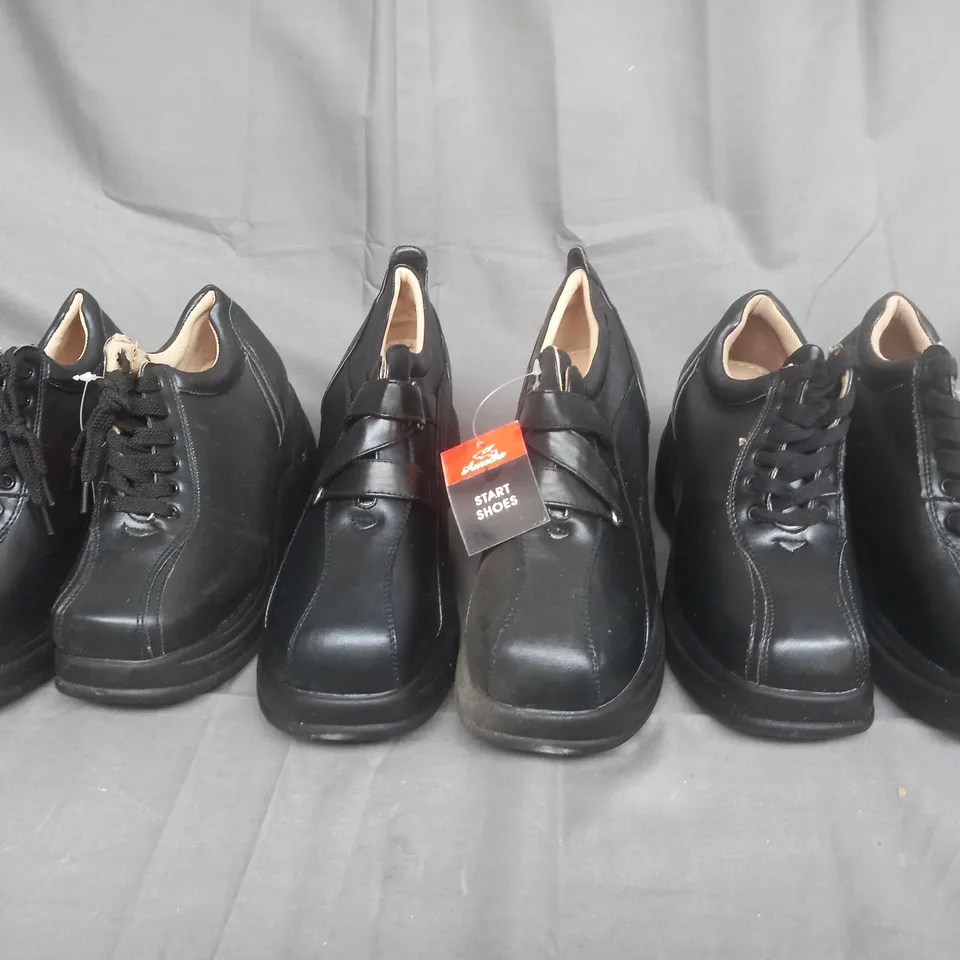 BOX OF APROX 5 PAIRS OF AUROCHS SHOES IN VARIOUS SIZES