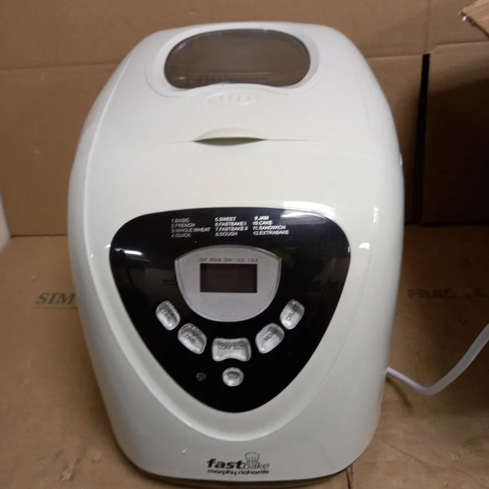 MORPHY RICHARDS FASTBAKE BREADMAKER