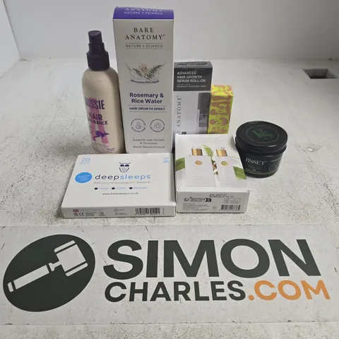 APPROXIMATELY 15 ASSORTED HEALTH & BEAUTY PRODUCTS TO INCLUDE RITUALS LUXURY KITCHEN SET, DEEPSLEEPS EAR PLUGS, BARE ANATOMY ROSEMARY & RICE WATER, ETC, ETC - COLLECTION ONLY