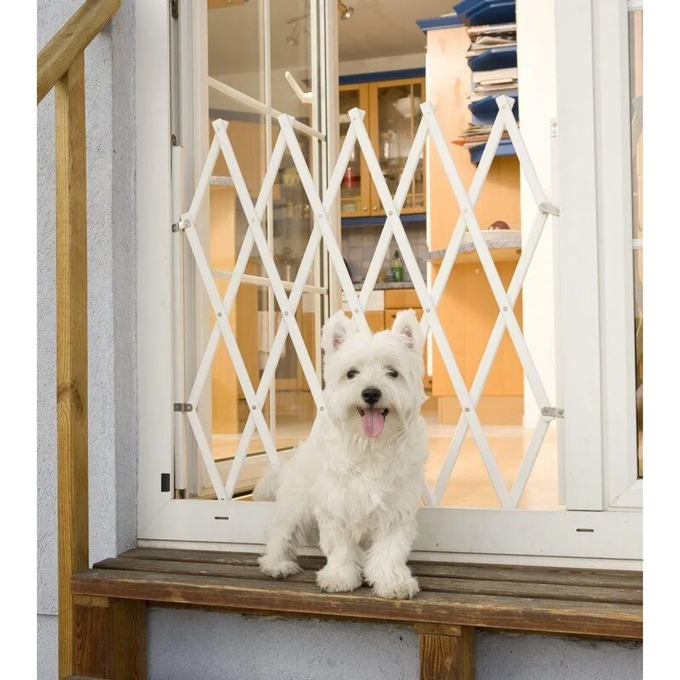 BOXED BEIKIRCH WALL MOUNTED PET GATE - WHITE FINISH 