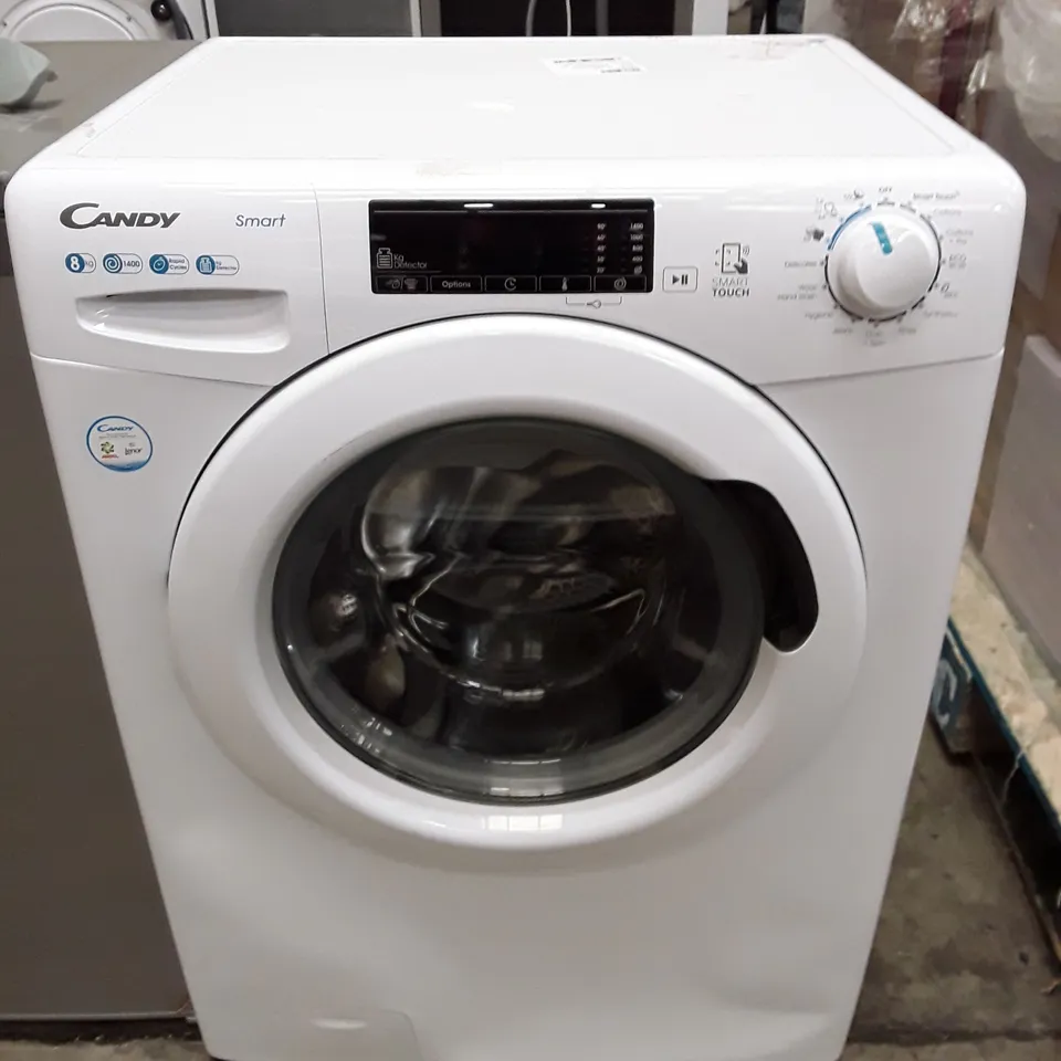 CANDY 8KG SMART TOUCH WASHING MACHINE IN WHITE-COLLECTION ONLY-