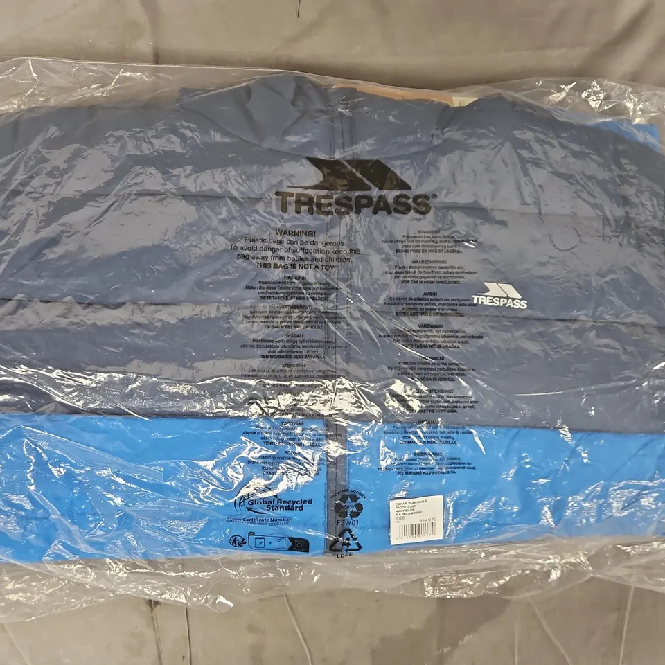 BAGGED TRESPASS OSKAR 20-MID MALE PADDED JACKET IN NAVY/BLUE SIZE XL