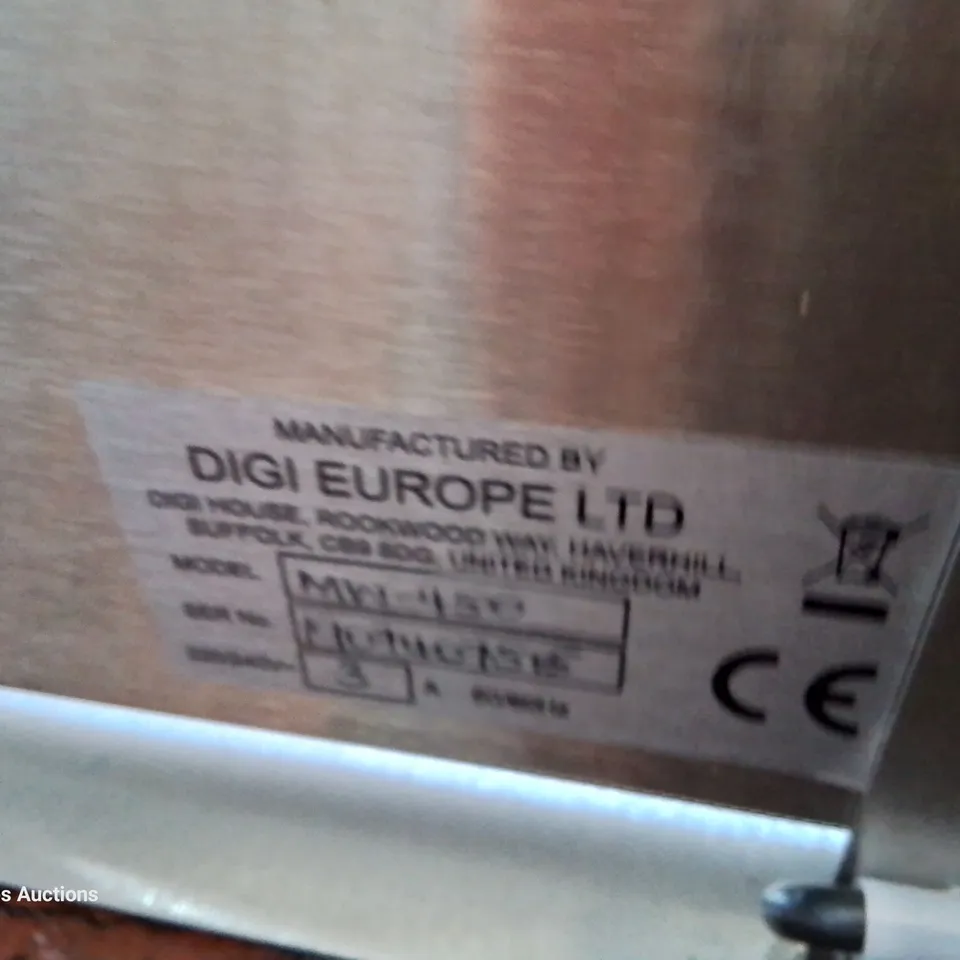 DIGI EUROPE COUNTERTOP TRAY WRAPPING MACHINE - STAINLESS STEEL - MODEL MW450 - 240V