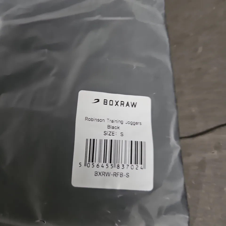 BOXRAW ROBINSON TRAINING JOGGERS – BLACK – SIZE S