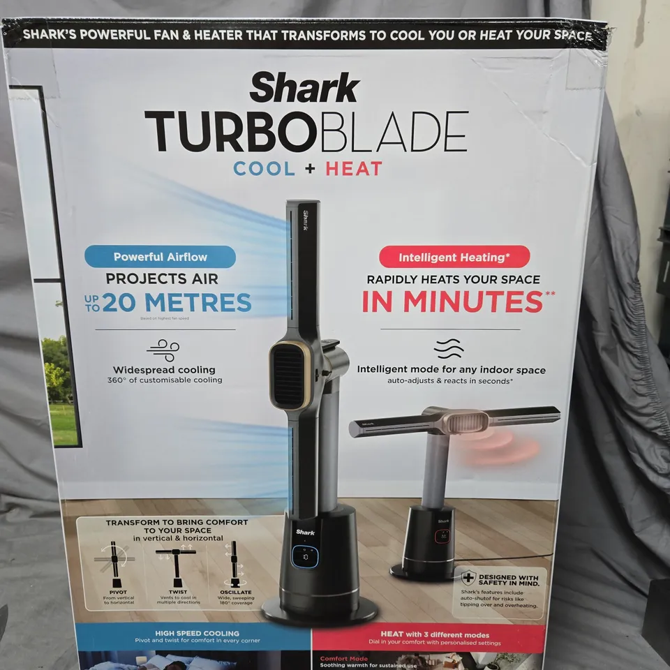 SHARK TURBOBLADE COOL + HEAT TH200UK 2-IN-1 FAN & HEATER