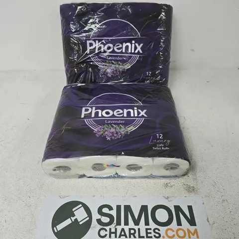 APPROXIMATELY 24 ROLLS OF QUILTED 3 PLY LAVENDER FRAGRANCED TOILET ROLLS