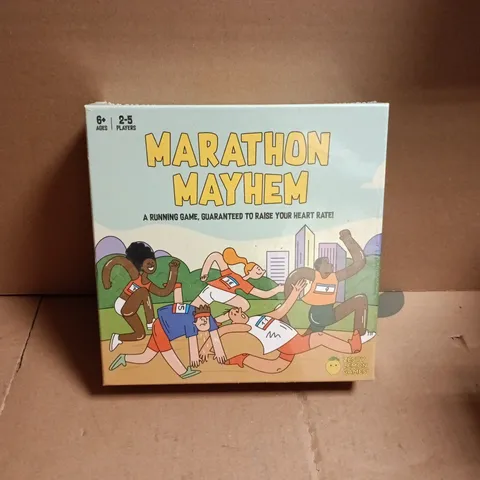 SEALED MARATHON MAYHEM – BOARD GAME BY ZESTY LEMON GAMES (BOXED)
