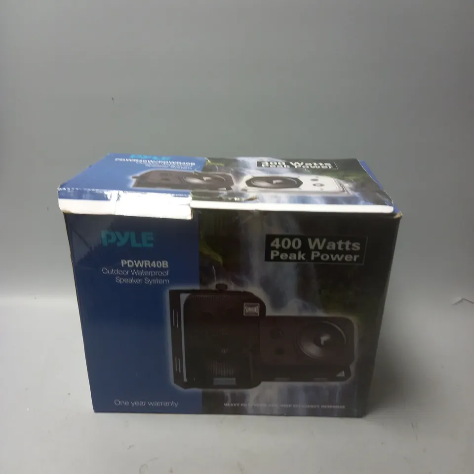 BOXED PYLE OUTDOOR WATERPROOF SPEAKER SYSTEM 