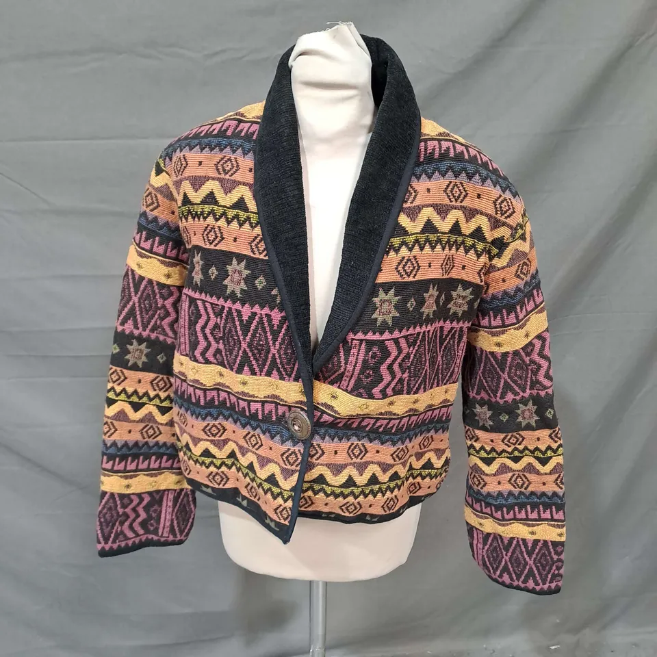 NEW IDENTITY WOVEN JACKET IN MULTICOLOUR SIZE M