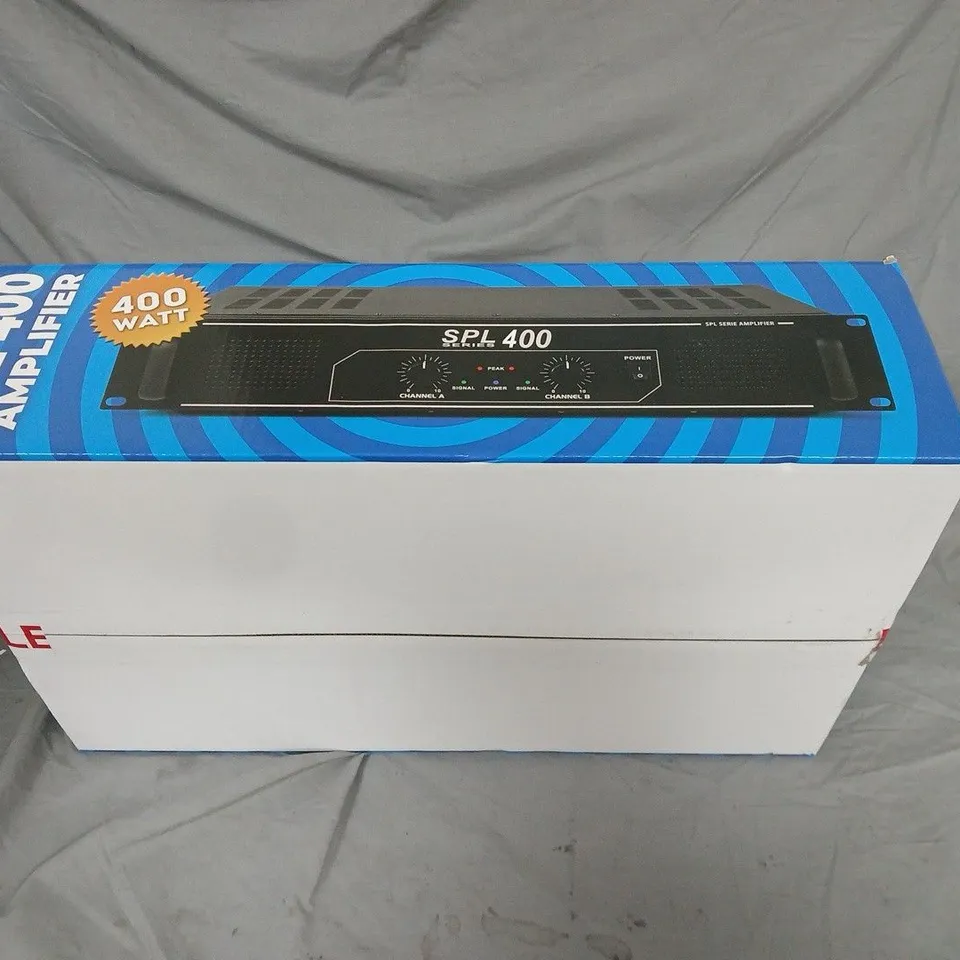 SPL 400 AMPLIFIER – 400 WATT (BOXED)