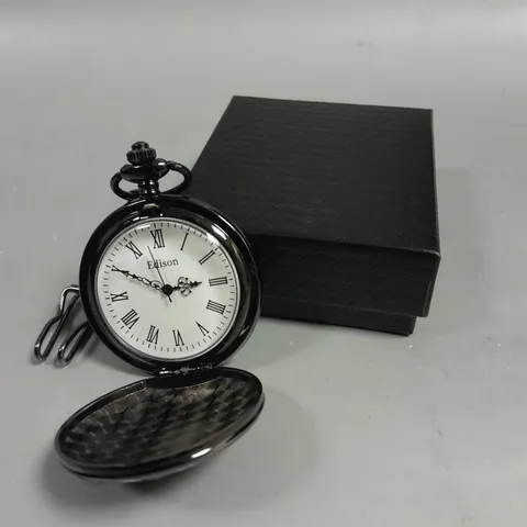 MENS EDISON POCKET WATCH WITH CHAIN