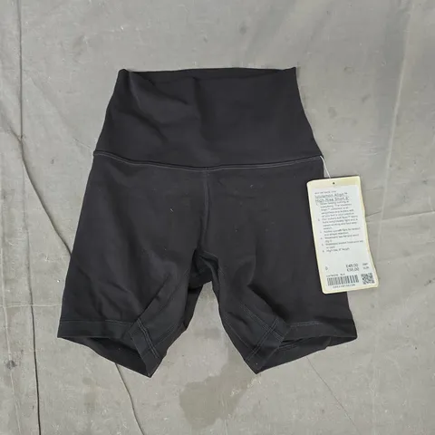LULULEMON ALIGN HIGH RISE 6" SHORTS IN BLACK SIZE 0