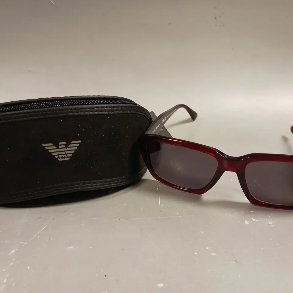 ARMANI EA 4186 RED FRAMED PRESCRIPTION SUNGLASSES 