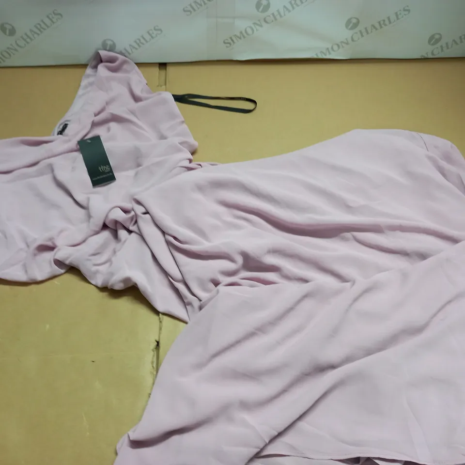 TFNC BRIDESMAID COWL NECK BUTTON BACK MAXI - UK 12