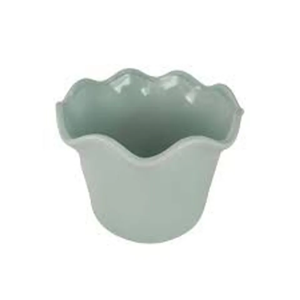 GARDEN STORIES SORBET COLLECTION LARGE 21CM CERAMIC SCALLOPED PLANTER