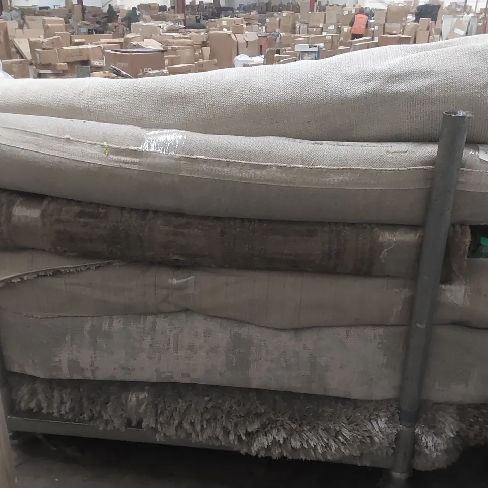 STILLAGE CONTAINING APPROXIMATELY  22x ASSORTED DESIGNER RUGS - STILLAGE NOT INCLUDED