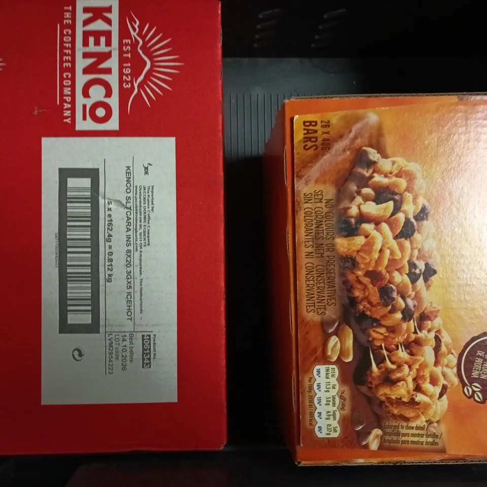 APPROXIMATELY 5 ASSORTED FOOD AND DRINK ITEMS TO INCLUDE PACT COFFEE, BRUTAL ROAST COFFEE, ETC