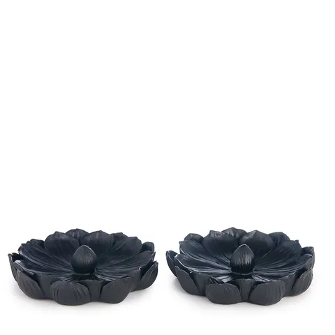 JM BY JULIEN MACDONALD SET OF 2 LOTUS FLOWER TRINKET DISH