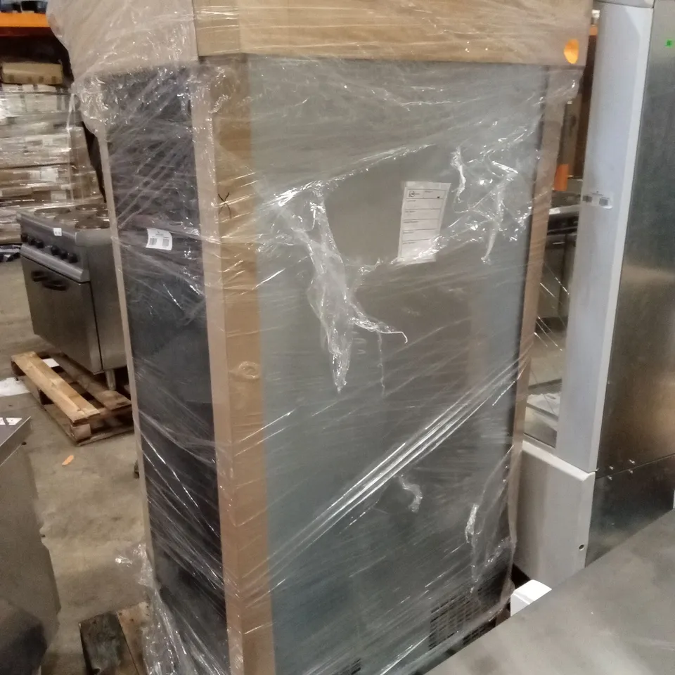 BRAND NEW WRAPPED GAMKO MAXIGLASS MG3/500G 468 LTR UPRIGHT DOUBLE HINGED GLASS DOOR BLACK BACK BAR BOTTLE COOLER