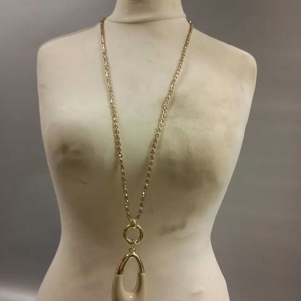 BRAND NEW BROWN PEPPER HANDBAGS HALF CRESCENT NECKLACE 