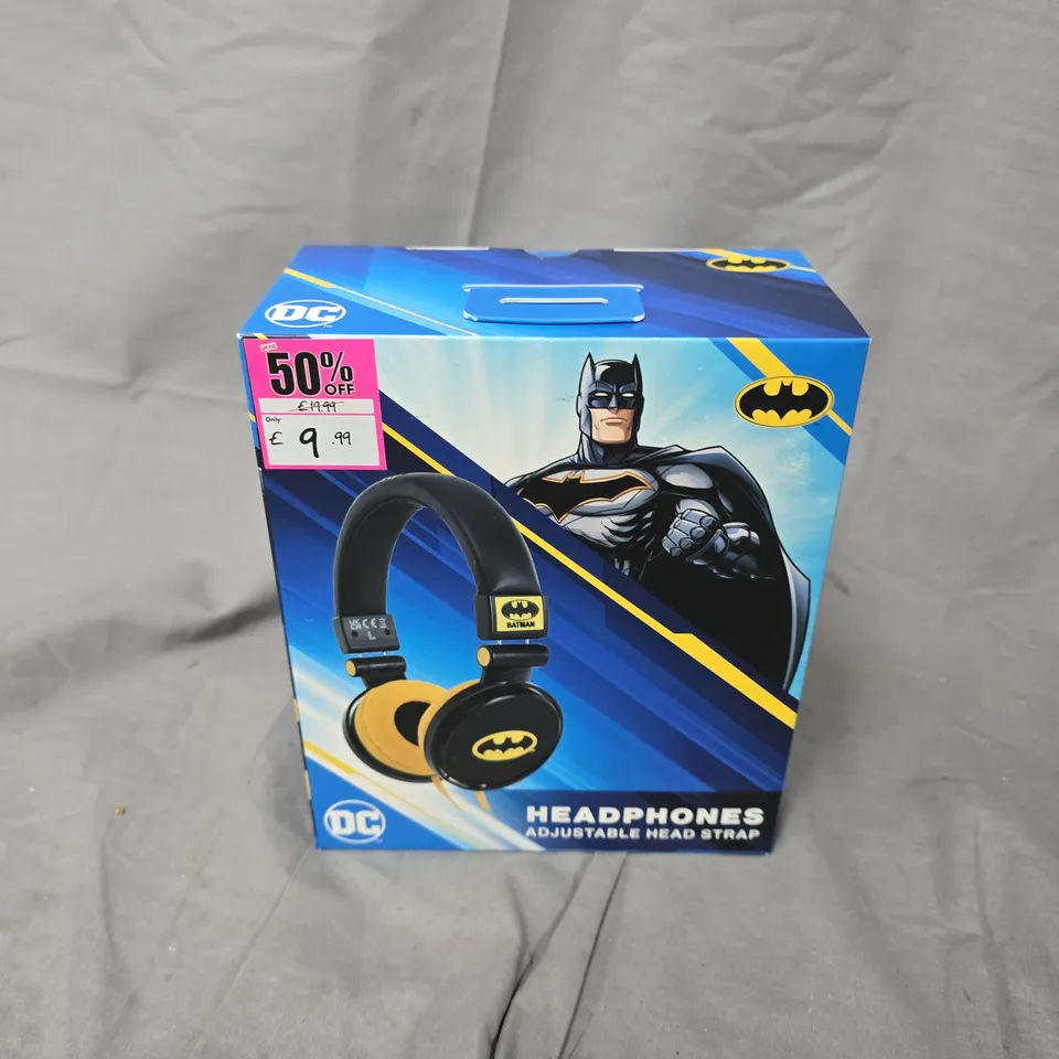 APPROXIMATELY 18 BOXED DC BATMAN KIDS HEADPHONES