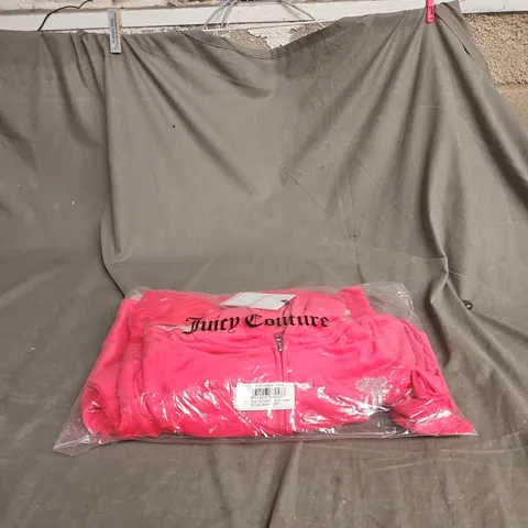 JUICY COUTURE KIDS PINK ZIP HOODIE – UK 9-10 (9-10YRS) BAGGED