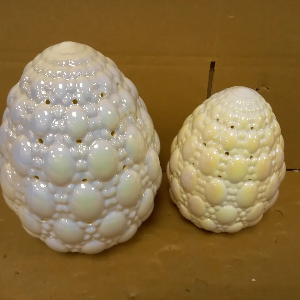 DESIGNER DECORATIVE OPAL EFFECT EGG SHAPED LIGHT