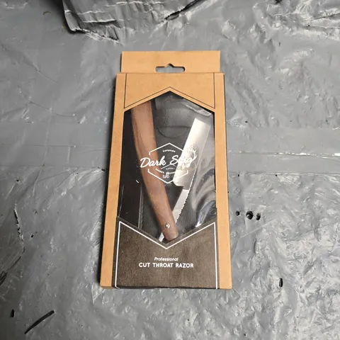 BOXED DARK STAG CUT THROAT RAZOR - COLLECTION ONLY