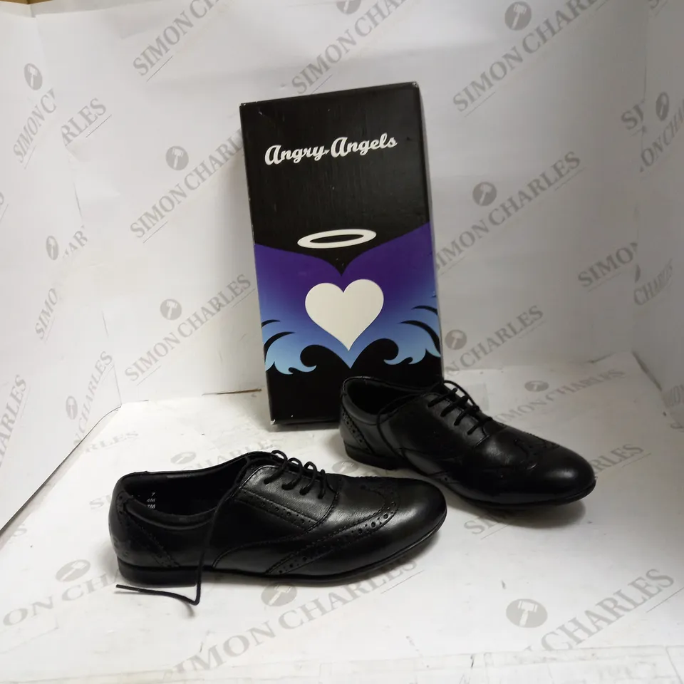 ANGRY ANGELS MATILDA BLACK LEATHER L 4M