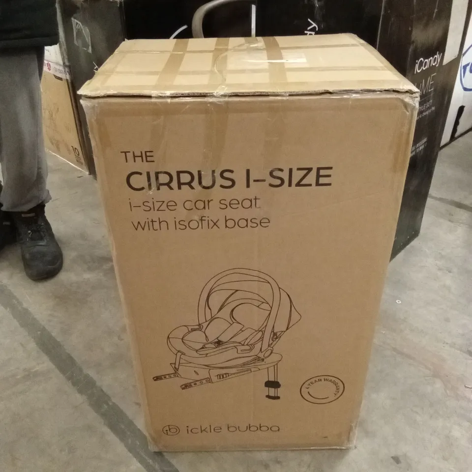 BOXED ICKLE BUBBA THE CIRUS I-SIZE CAR SEAT WITH ISOFIX BASE 
