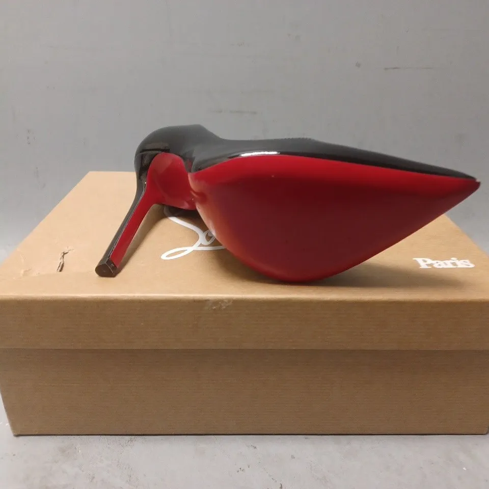 BOXED PAIR OF CHRISTIAN LOUBOUTIN HIGH HEEL SHOES - UK SIZE 38.5